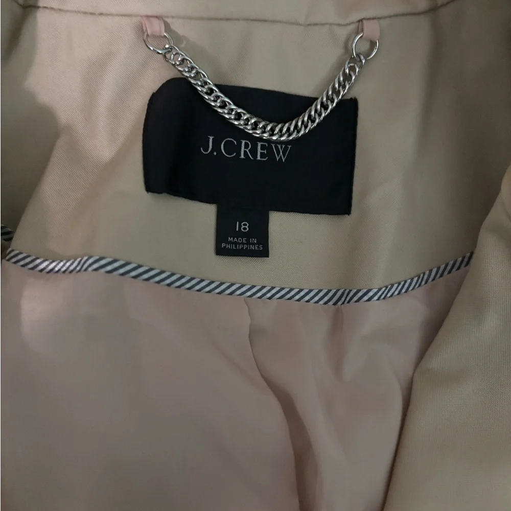 J. Crew New Icon Trench Coat Size 18 - Picture 4 of 4